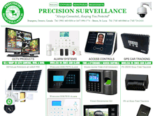 Tablet Screenshot of precisionsurveillance.com